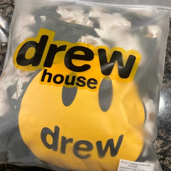 drew house mascot hoodie iceberg roses size L